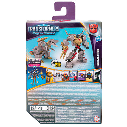 Transformers Toys EarthSpark Grimlock Classe Deluxe, Figurine Articulée de 12,5 cm, Jouets Robots pour Enfants à Partir de 6 Ans