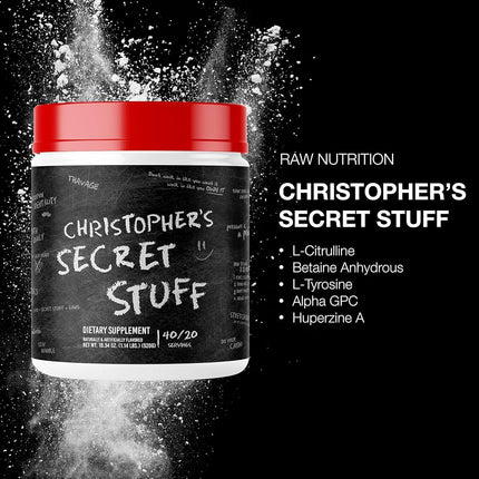 Raw Nutrition CBum Christopher's Secret Stuff Thavage Pre-Workout Powder 512 g