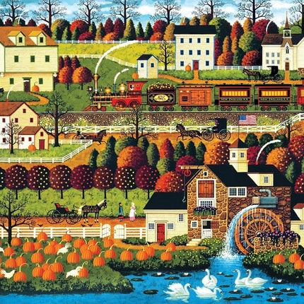 Buffalo Games - Charles Wysocki - Honey Pumpkin Valley - 1000 Piece Jigsaw Puzzle for Adults -Challenging Puzzle Perfect for Game Nights - Finished Size is 26.75 x 19.75
