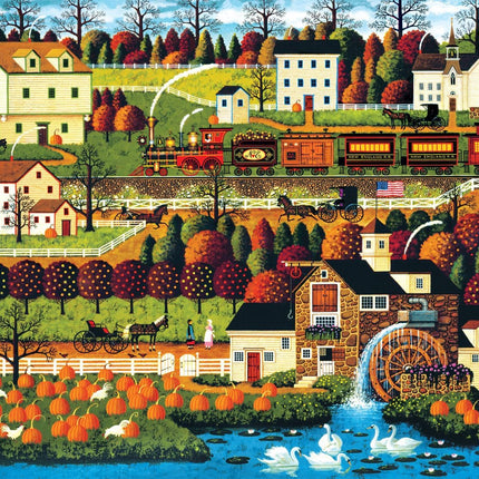 Buffalo Games - Charles Wysocki - Honey Pumpkin Valley - 1000 Piece Jigsaw Puzzle for Adults -Challenging Puzzle Perfect for Game Nights - Finished Size is 26.75 x 19.75