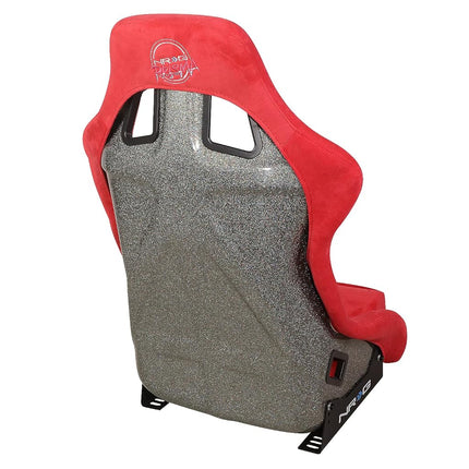 NRG Innovations NRG-FRP-302RDL-ULTRA Prisma Fixed Back Bucket Racing Seat W/Bottom Mount, Washed Up Light Red Seat/Gold Sparkle Back