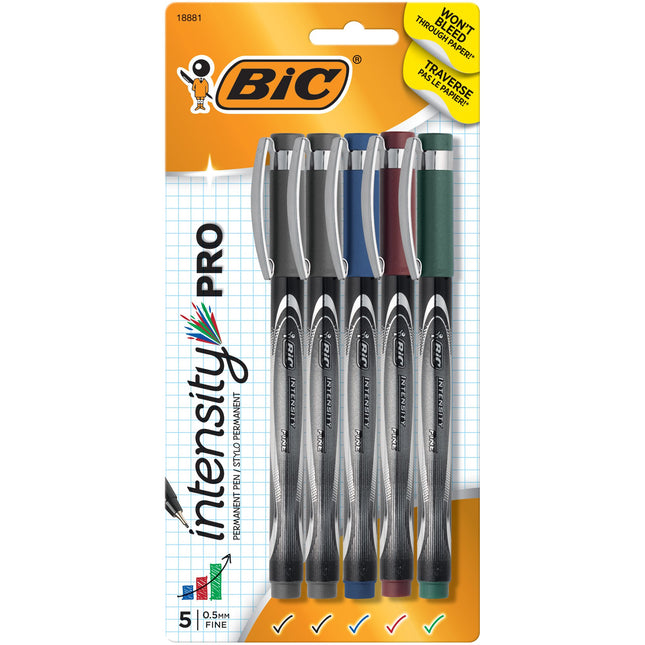BIC Intensity Fineliner Pro Marker Pen, Fine Tip (