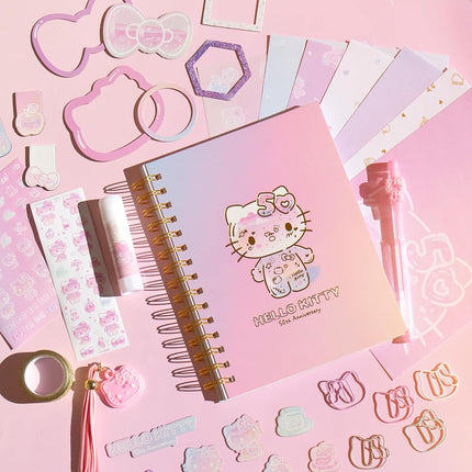 Horizon Group USA Set de diario "Hazlo tú misma" de Hello Kitty 50 Aniversario