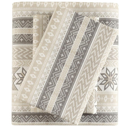 SLEEP PHILOSOPHY True North Flannel Sheets Twin Si