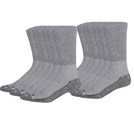 Calcetines de tripulación cómodos Dri-Tech para hombre Dickies, gris, 12 pares
