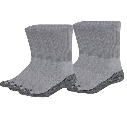 Dickies Men's Dri-Tech Comfort Crew Socks, Grey, 1