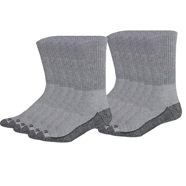 Dickies Men's Dri-Tech Comfort Crew Socks, Grey, 1