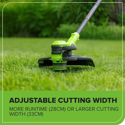 Greenworks 24V 13" Brushless Cordless String Trimmer/Edger (Includes 20 Blades), Battery and Charger Not Included