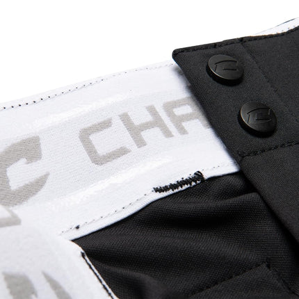 Pantalon de softball CHAMPRO Surge traditionnel taille basse pour homme avec liseré tressé de couleur contrastante, noir, royal, très grand