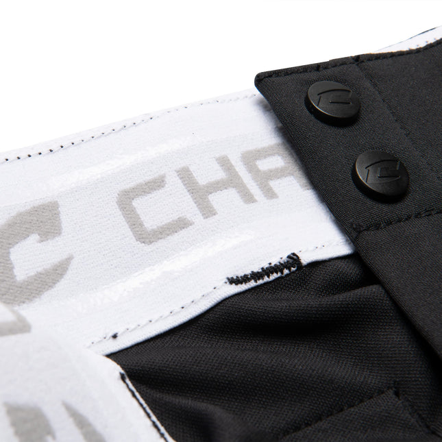 Pantalon de softball CHAMPRO Surge traditionnel taille basse pour homme avec liseré tressé de couleur contrastante, noir, royal, très grand