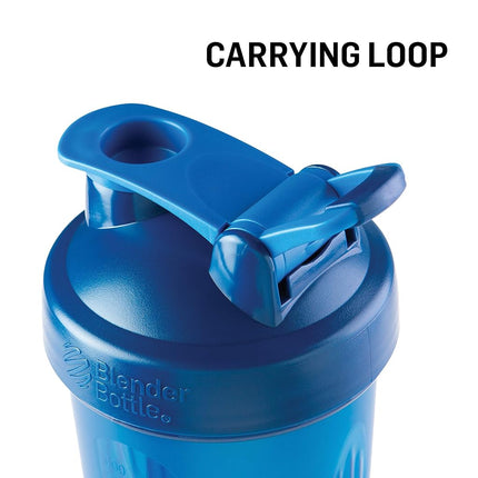 Vaso mezclador BlenderBottle Classic Loop / Batidora de dieta / Batidora de proteínas con Blenderball, capacidad de 820 ml, escala hasta 600 ml - Negro