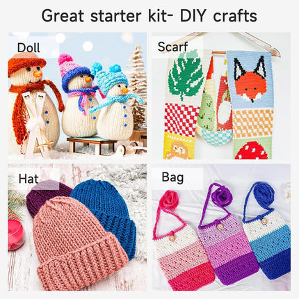 INSCRAFT 105 PCS Crochet Kit for Beginners & Professionals