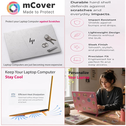mCover Case ONLY Compatible for 2020~2022 14" HP EliteBook 840 G7 / G8 (Intel CPU) | EliteBook 845 G7 / G8 (AMD CPU) Series Windows Laptop (NOT Fitting Any Other HP Models) - Red