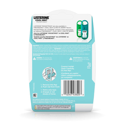 Listerine Pocket Paks Cool Mint 72's