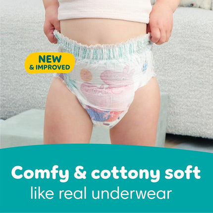 Pampers Easy Ups Pull On Disposable Training Diaper for Girls, Size 5 (3T-4T), Jumbo Pack, 22 Count