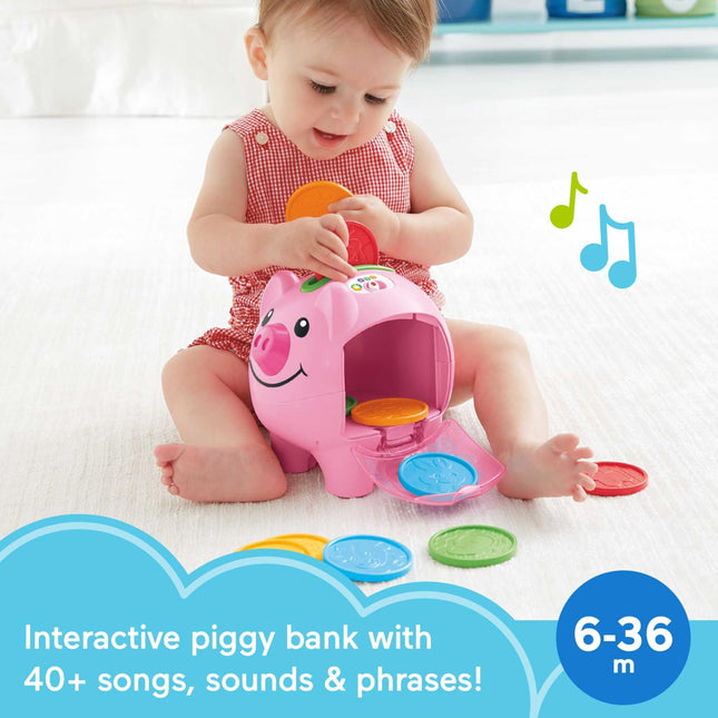 Tirelire Cochon Éveil Progressif Rires et Éveil Fisher-Price [Exclusivité Amazon]