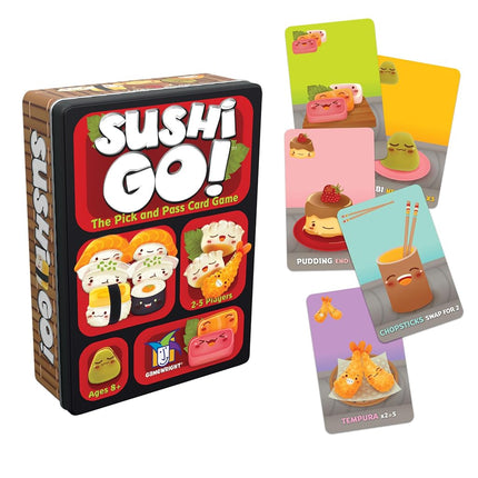 Gamewright , Sushi Go , Card Game , Ages 8+ , 2-5 Players , 15 Minutes Playing Time