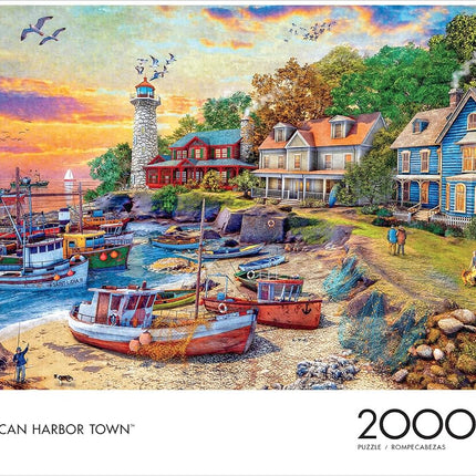 Buffalo Games - American Harbor Town - 2000 Piece 