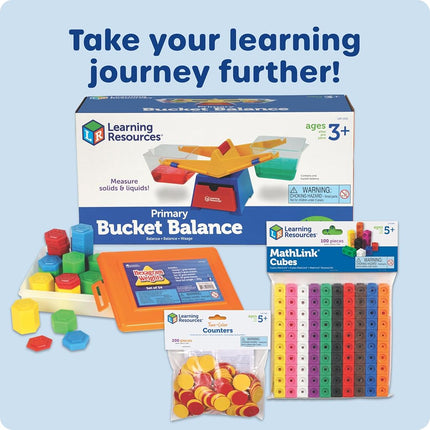Learning Resources Primary Bucket Balance Teaching Scale, Science/Math, Classroom Balance Scale, Science for Kids, Ages 3+