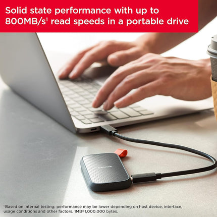 SanDisk Portable SSD 1TB, Up to 800MB/s Read Speeds, Older model, Black