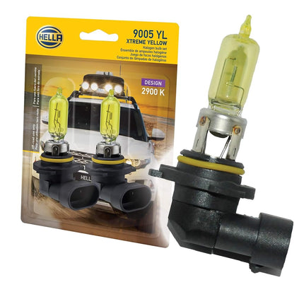 HELLA 9005 YL Twin Blister Xtreme Yellow Bulb (12V