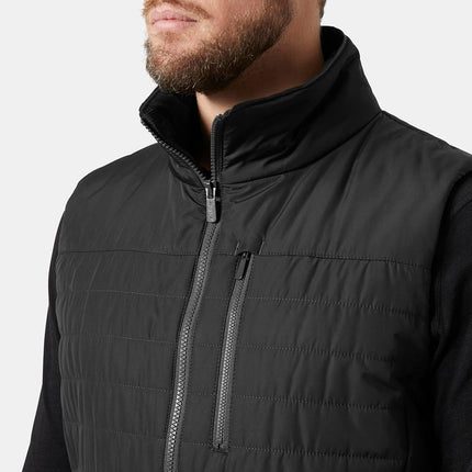Helly Hansen Mens Crew Insulated Vest 2.0, 4XL, Ebony