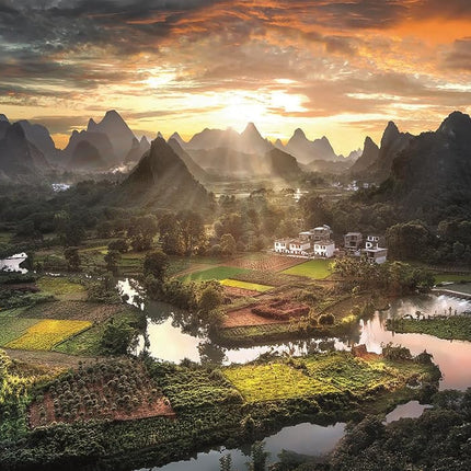 Clementoni - 32564 - Collection - View from Above China 2000 Pieces - Jigsaw Puzzle 2000 Pieces, Jigsaw Puzzle for Adults, Made in Italy, Horizontal