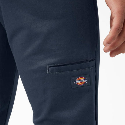 Dickies Pantalones de trabajo ajustados para hombre, azul marino oscuro, 28W x 30L