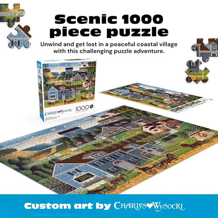 Buffalo Games - Charles Wysocki - Sunset Bay - 1000 Piece Jigsaw Puzzle for Adults Challenging Puzzle Perfect for Game Nights - Finished Puzzle Size is 26.75 x 19.75