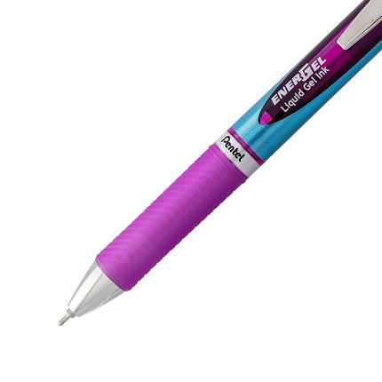 Pentel EnerGel Deluxe RTX Needle Retractable Gel Ink Pens, Medium, Violet, 3 Pack (BLN77BP3V)