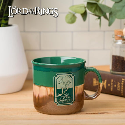 Silver Buffalo The Lord of the Rings Green Dragon Camper Mug, 20oz