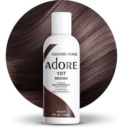Adore Shining Semi Permanent Hair Colour, 107 Moch