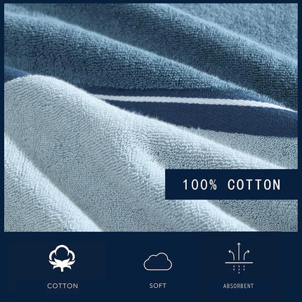 Nautica - Bath Towels, Soft & Absorbent Bathroom Essentials, Oeko-Tex Certified (Belle Castle Blue, 6-Piece)