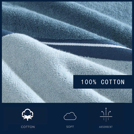 Nautica - Bath Towels, Soft & Absorbent Bathroom Essentials, Oeko-Tex Certified (Belle Castle Blue, 6-Piece)