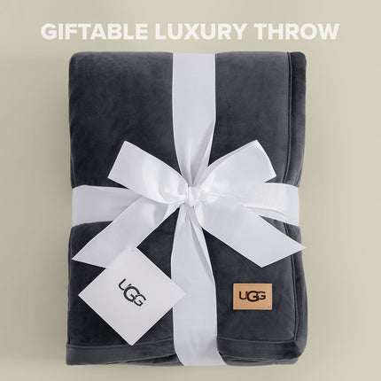 UGG 23854 Bliss Sherpa Fully Reversible Throw Blanket for Couch or Bed Machine Washable Easy Care Soft Plush Luxury Oversized Accent Blankets, 70 x 50-Inch, Imperial