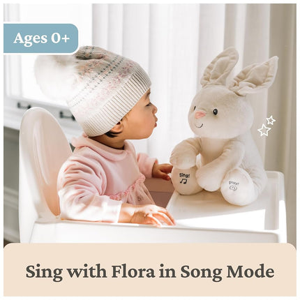 GUND Flora The Animated Bunny Soft Toy, Multi-Colour, One Size