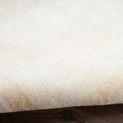 Alfombra de área Nourison Essentials para interior/exterior, marfil/oro, 0.91 m x 1.52 m, fácil de limpiar, no suelta pelo, para dormitorio, sala de estar, comedor, cocina (3x5)