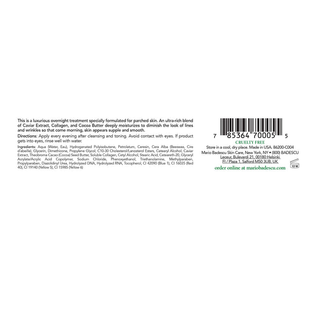 Mario Badescu Skin Care Crema de Noche - Caviar 1oz (30g)