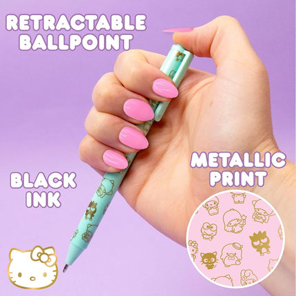 Hello Kitty & Friends 4-Piece Pen Set, My Melody, Kuromi, School and Office Supplies, Stationery