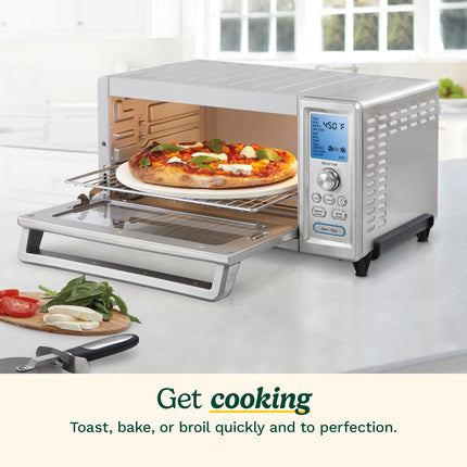 Horno tostador de convección Cuisinart, acero inoxidable, 42,9 cm (profundidad) x 53 cm (ancho) x 29 cm (alto), TOB-260N1