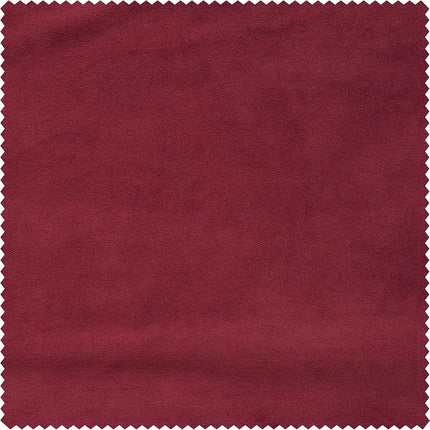 HPD Half Price Drapes Velvet Blackout Curtains/Drapes - 84 Inches Long 1 Panel Blackout Curtain Signature Pleated for Living Room & Bedroom - 25W X 84L, Burgundy