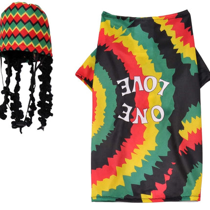 Rubie's Pet Costume, Small, Rasta Dog