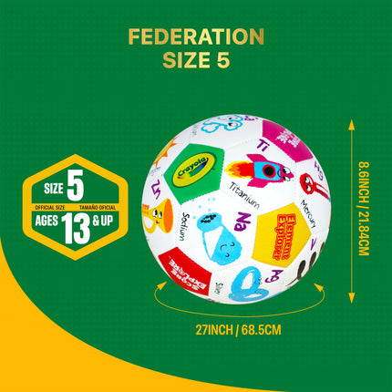 Crayola Official Soccer Ball - Unisex Kids - CRAY92BL Element Size 5