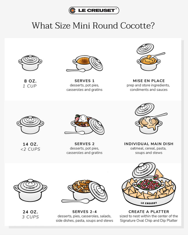 Mini Cocotte redonda de gres Le Creuset, 236 ml, color oliva