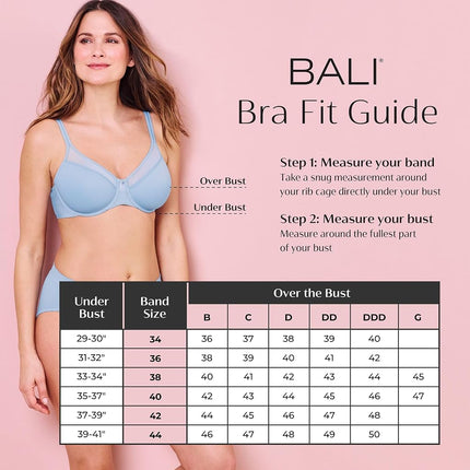 Maidenform DF3820 Women's Double Support Wire-Free Bra, White (Blanc 100), 42C (Manufacturer Size: 95C)