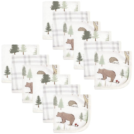 Langes de mousseline en coton unisexe Hudson Baby, motifs animaux de la forêt, taille unique