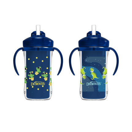 Dr. Brown's Milestones Insulated Straw Cup, Blue, 