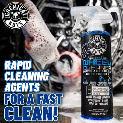 Chemical Guys CLD_203_16 Signature Series Wheel Cleaner, Formated for All Gloss Finishes, Safe for Cars, Trucks, SUVs, Motorcycles, RVs & More 16 fl oz
