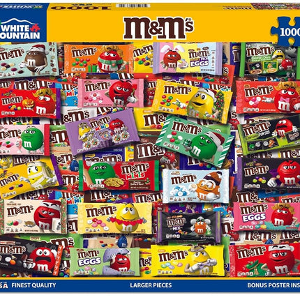 White Mountain Puzzles - M&M's - 1000 Piece Jigsaw Puzzle