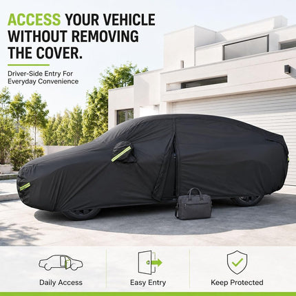 Morhept Car Cover for Tesla Model Y Waterproof Outdoor Cover